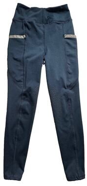 Dover Saddlery Youth Girls Stride Tech Riding Tights Blue Size Small New